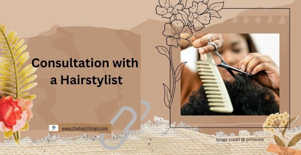 Consultation with a Hairstylist