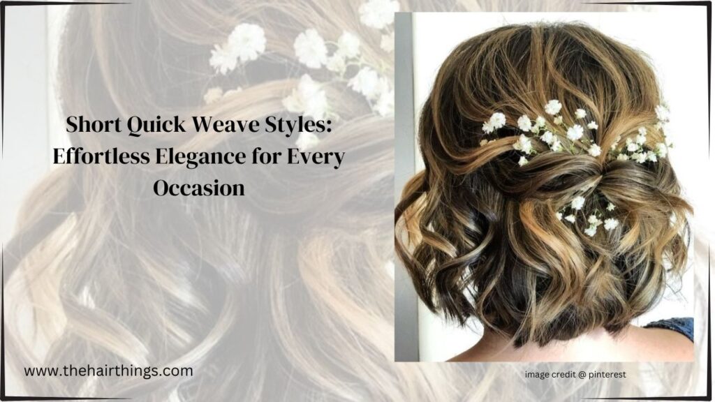 Short Quick Weave Styles: Effortless Elegance for Every Occasion